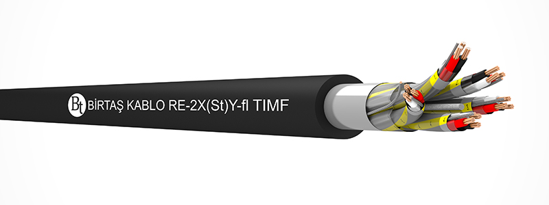 RE-2X(St)Y-fl TIMF    80°C  /  500 V Cu/XLPE/ISCR/OSCR/PVC/7DW